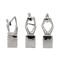 CosmoLiving by Cosmopolitan Silver Ceramic Sculpture Set